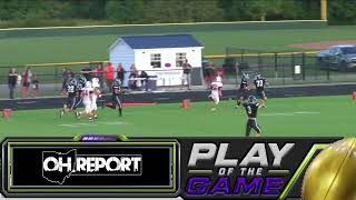 Play of the Game - Mount Gilead's Tyler Harr 60 Yard Pick 6 Off Tip Drill