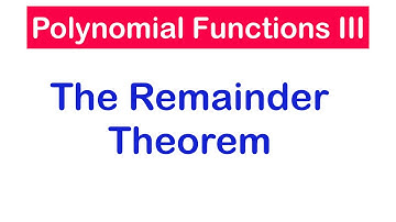 Find the Remainder after Dividing two Polynomials | SHS 1 ELECTIVE MATH