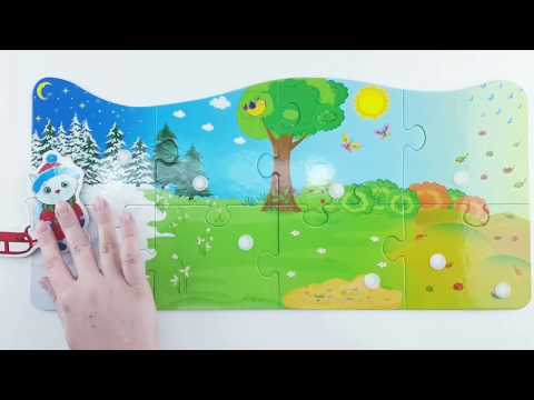 Vladi Toys VT2907-02 Пазл с липучками 4 сезона