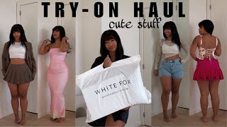 TRYING ON CUTE STUFF | SETS, DRESSES, DENIM ETC FT WHITEFOX