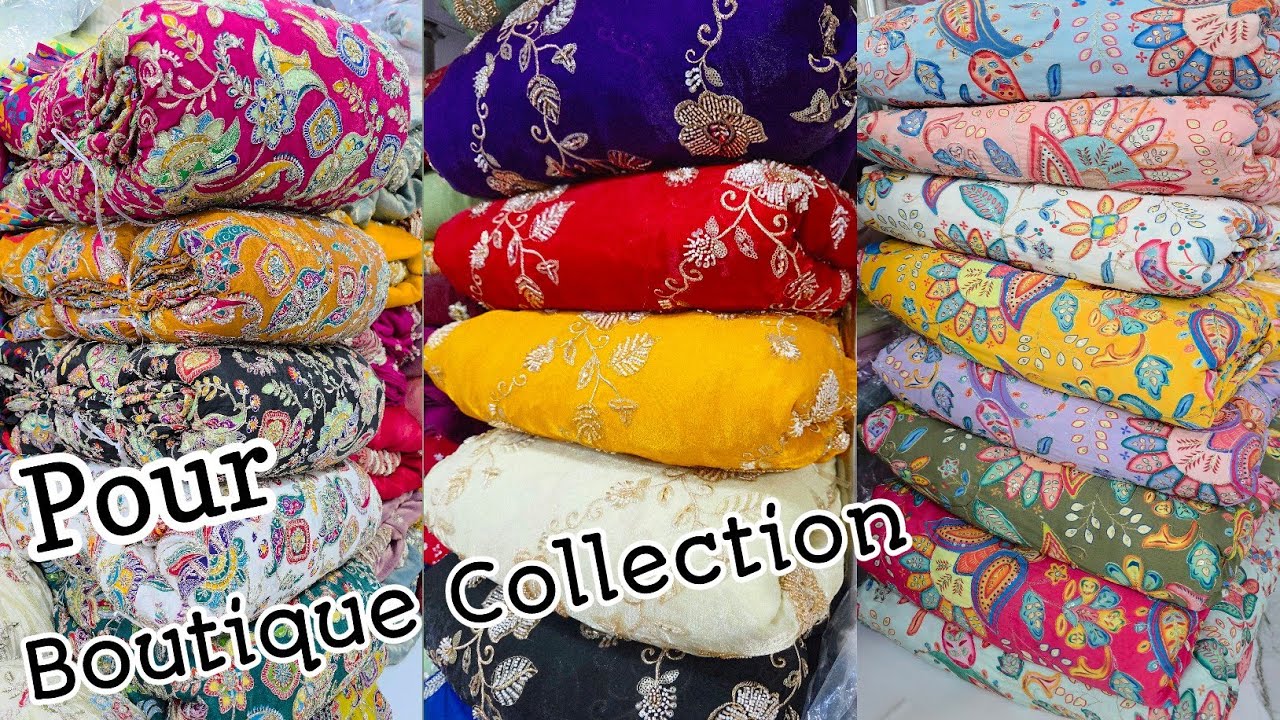 New Designer Bollywood Inspired Fabric, Boutique Fabric Manufacturer In Surat, Work Fabric Surat.