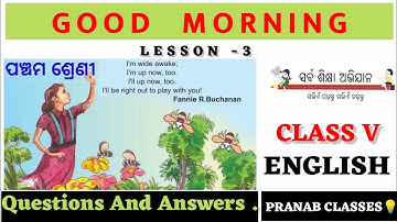 Klas 5 Engels l les 3 Goedemorgen l Vragen en antwoorden.