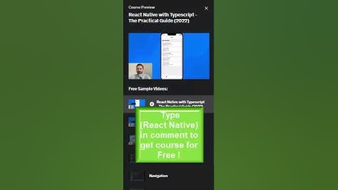 React Native with Typescript   The Practical Guide 2022 Course For Free #udemy #free #freecourse #co