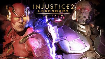 SORRY IM LATE - Injustice 2 Gameplay - The Flash vs Darkseid Epic Battles