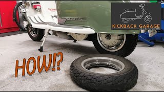 #Lambretta wheel removal #kickbackgarage