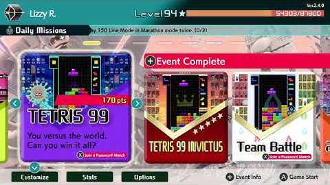 tetris 99 finally says goodbye to splatoon 3 theme in tetris 99 game today!!!