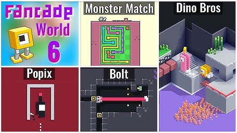 Fancade Gameplay Walkthrough World 6 Complete - Tutorial