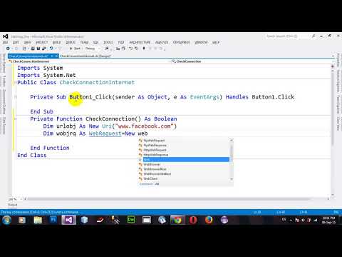 How to Check Internet Connection Available in VB NET 2012