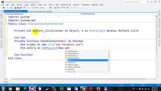 How to Check Internet Connection Available in VB NET 2012