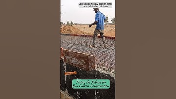 Fixing Rebars of Box Culvert Decking