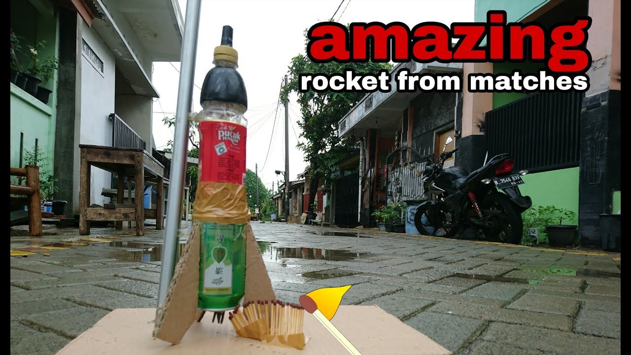 roket dari botol bahan bakar korek api YouTube