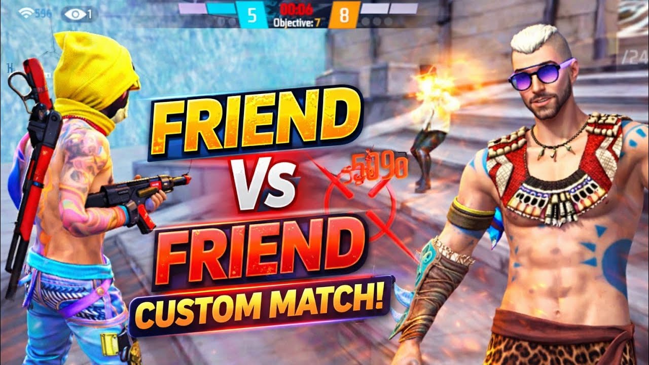 My friend Vs me custom match ! - YouTube