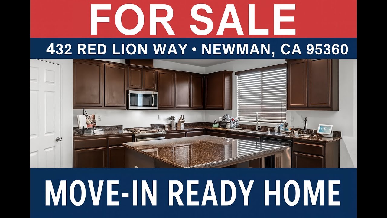 432 Red Lion Way, Newman, CA 95360 Move In Ready Listing Video