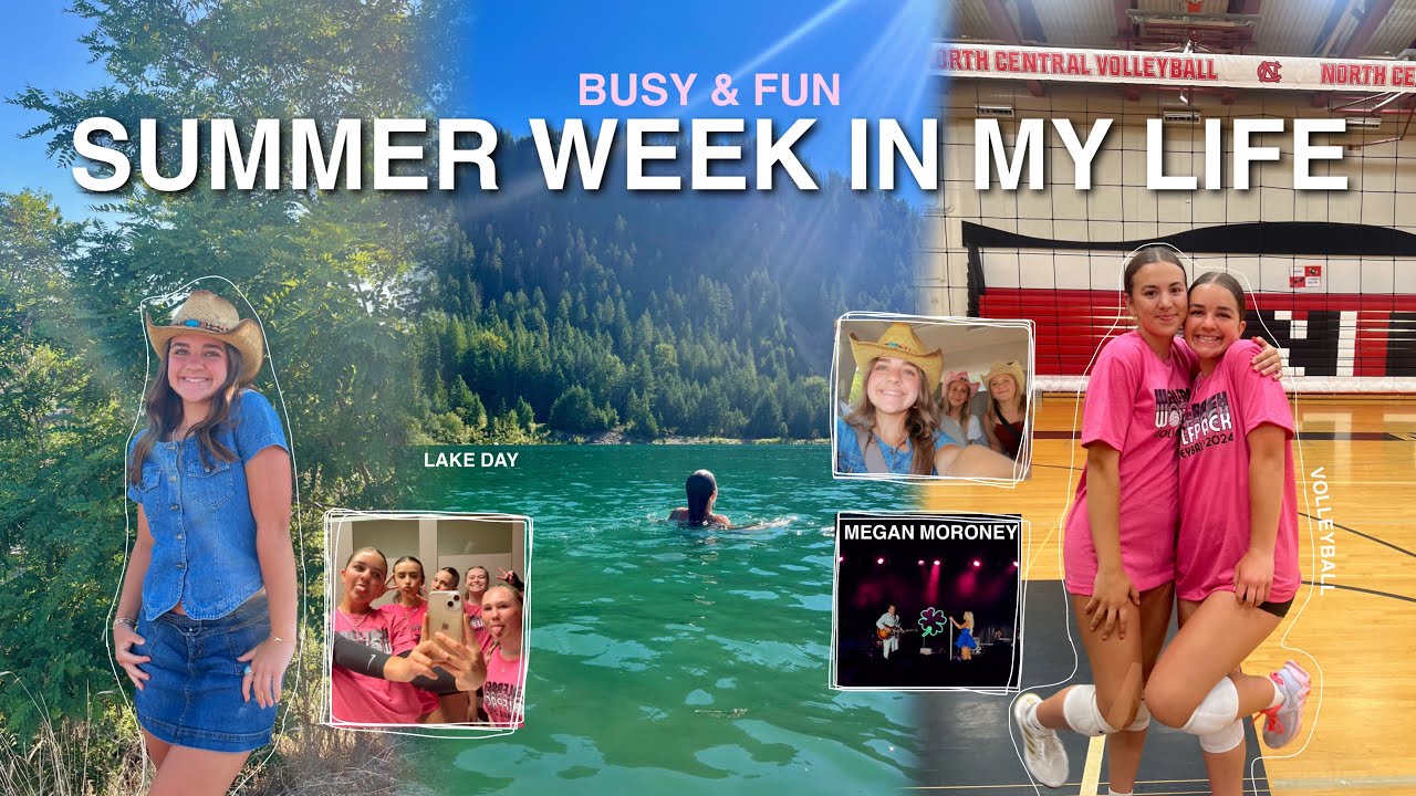 SUMMER WEEK IN MY LIFE!! | lake day, Megan Moroney, volleyball, friends, & more!⭐️🎀🤠