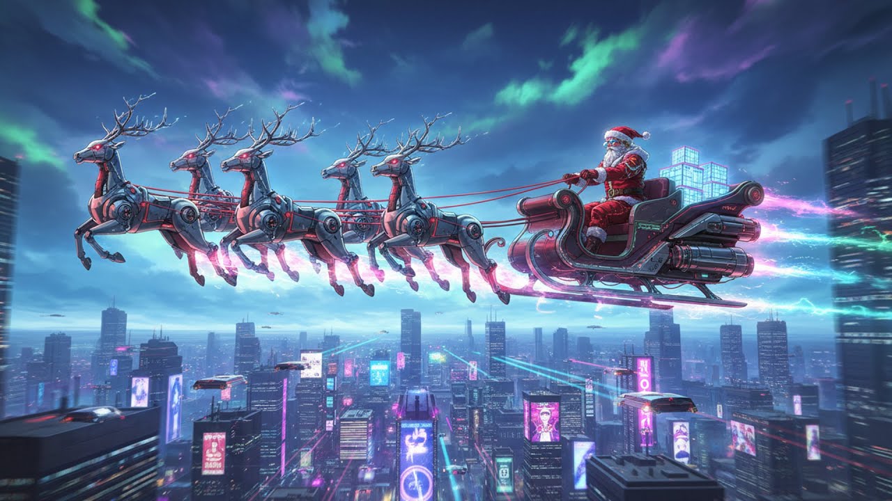 2077 HOLIDAY PROTOCOL // Dreamy Synthwave Christmas 🎄