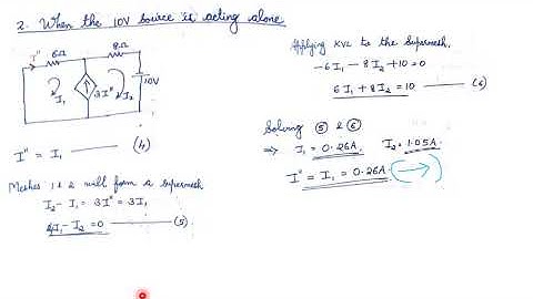 Superposition Theorem Dependent Sources
