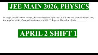 In a single slit diffraction pattern, the wavelength of light used is 628 nm and slit width us 0.2 m
