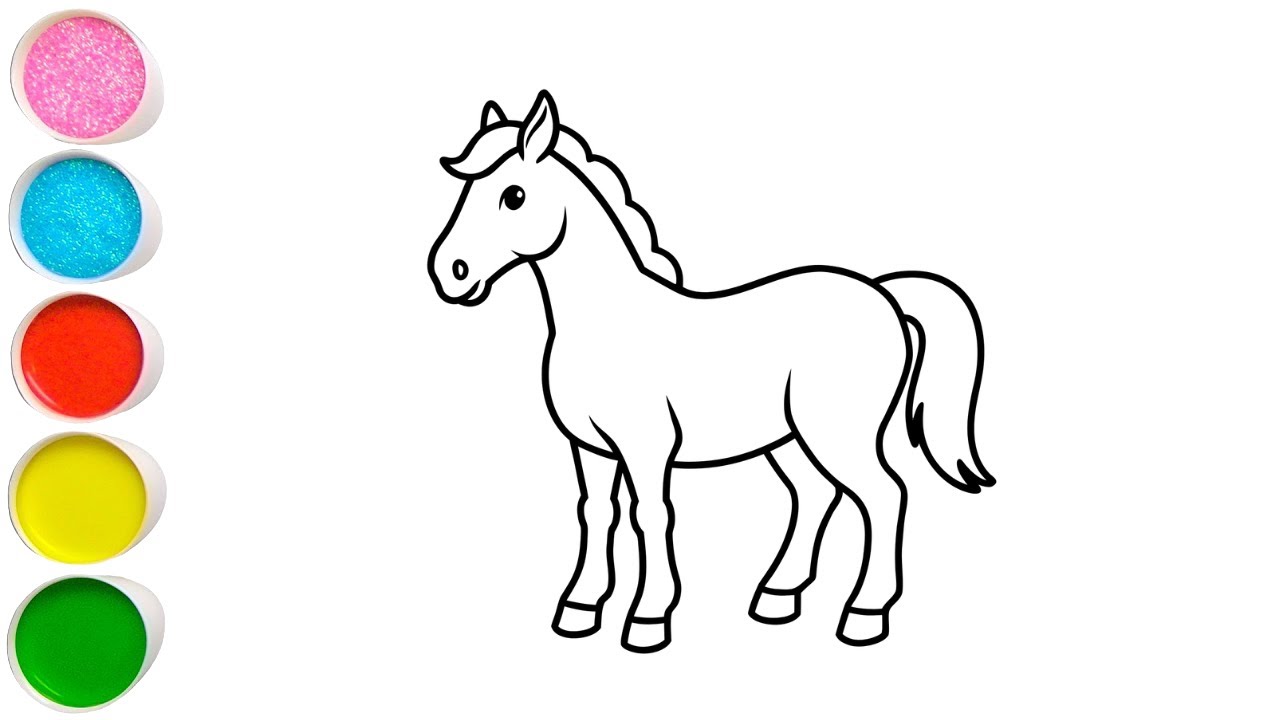 How to Draw a Cute Horse | Easy Step by Step Tutorial