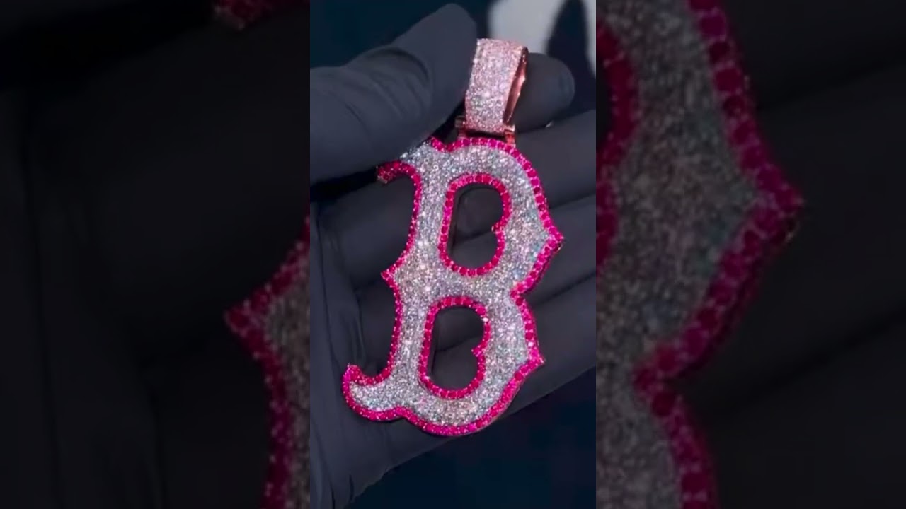 Iced Out VVS Moissanite Intial Letter Pendent 