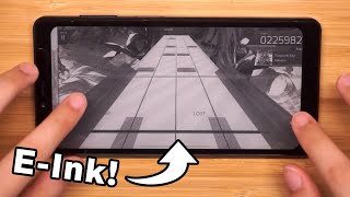 Playing rhythm games on AN E-INK PHONE?