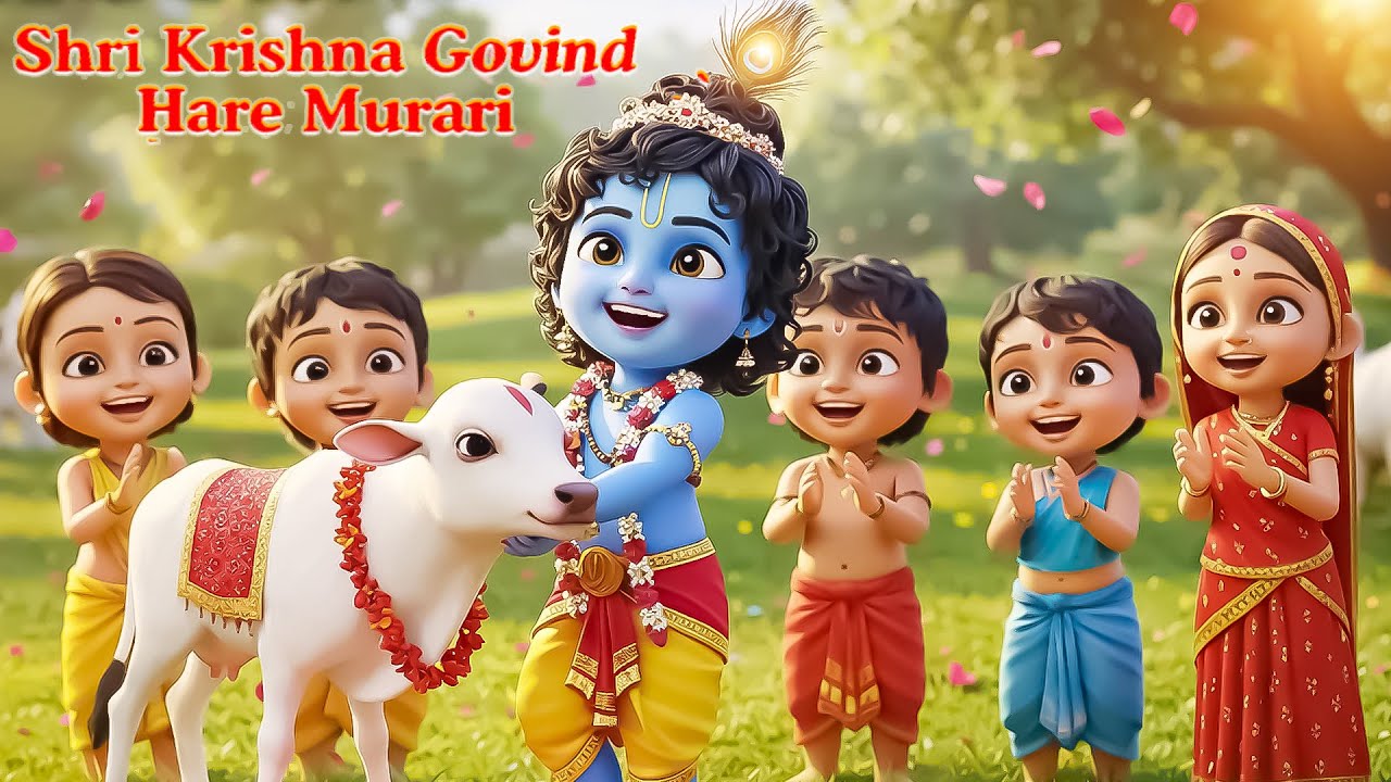 🦚 Shri Krishna Govinda Hare Murari | श्री कृष्ण गोविंद हरे मुरारी | Shri Krishna Bhajan 