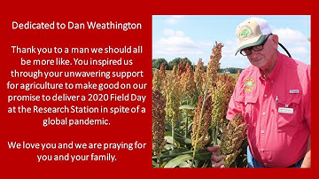 2020 Virtual Small Grains Field Day: Welcome and Official Variety Testing