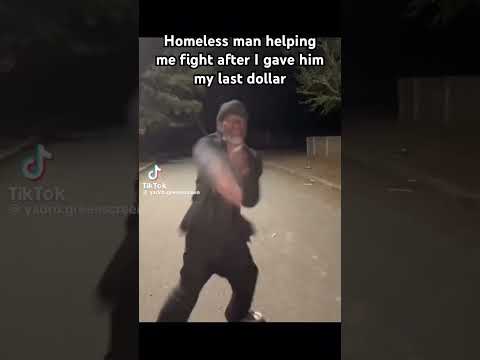Homeless Man Does Karate 