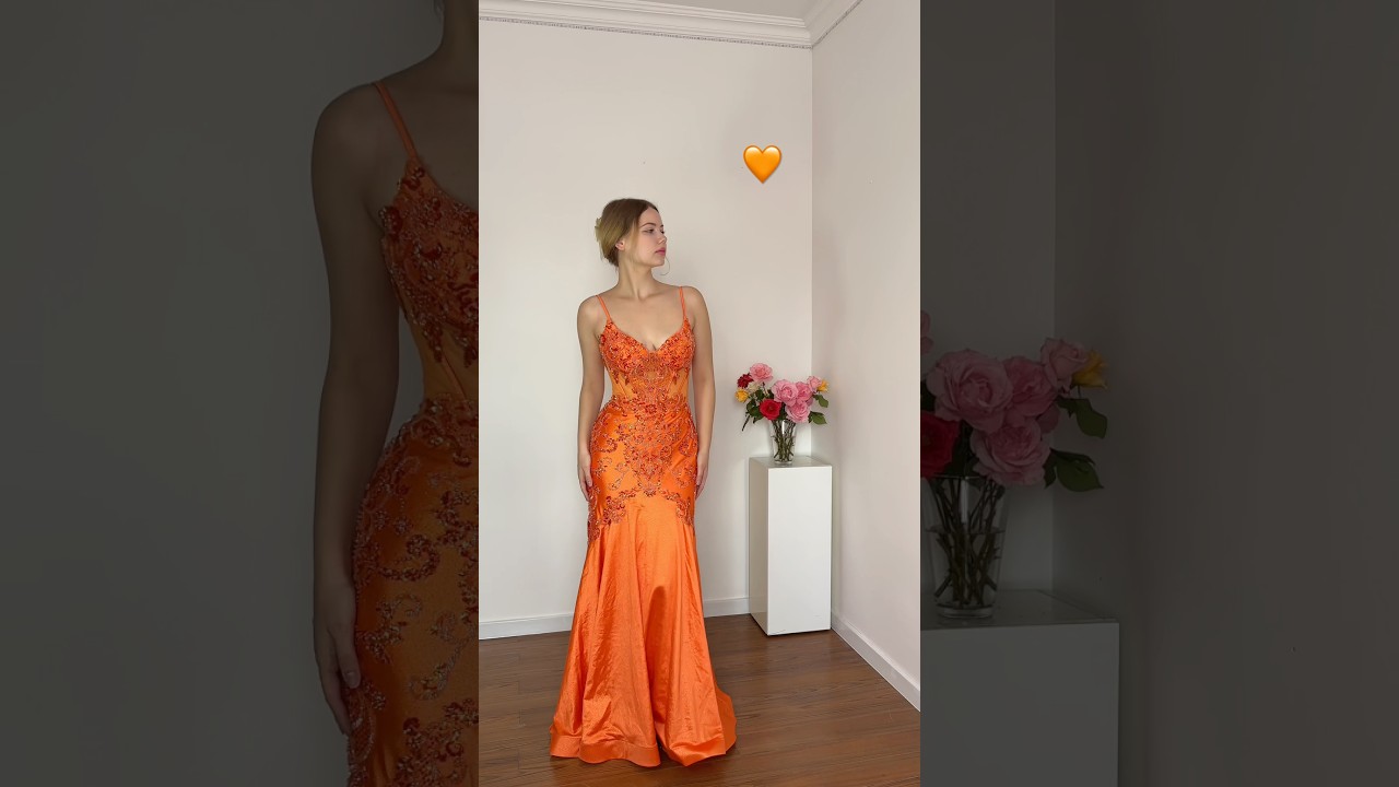 Orange dresses are so underrated 🫶🏻🧡 