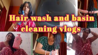 Hair Wash And Basin Cleaning Vlogs House Wife Daily Routine Vlogs Puran