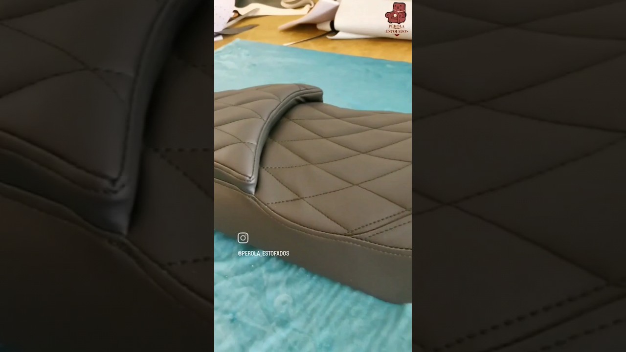 Banco da Moto Nova- Personalizada - Pérola Estofados!    