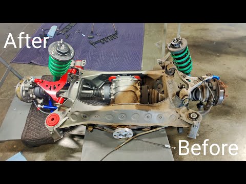 How to COMPLETELY Restore a Lexus Sc300 Rear Subframe/Undercarriage in 30 minutes