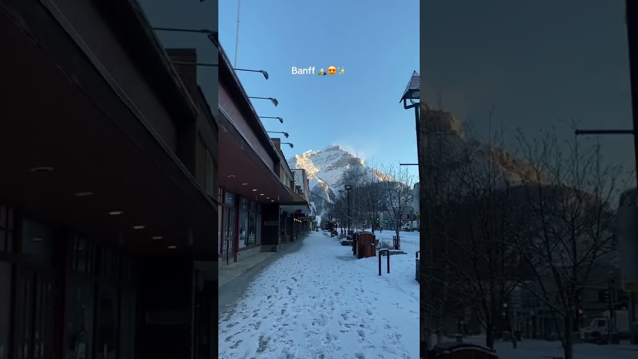 Breathtaking landscapes of Banff! 🌄From towering mountains to serene lakes, the beauty of the Rocky