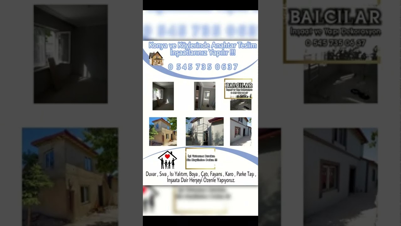BALCILAR DEKORASYON - TADİLAT TAMİRAT HİZMETLERİ - KONYA