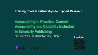 Accessibility in Practice: Content Accessibility and Disability Inclusion in Scholarly Publishing