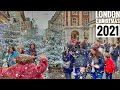 London Christmas 2021 | Chinatown, Covent Garden West End | London Rain Walk - 4K HDR