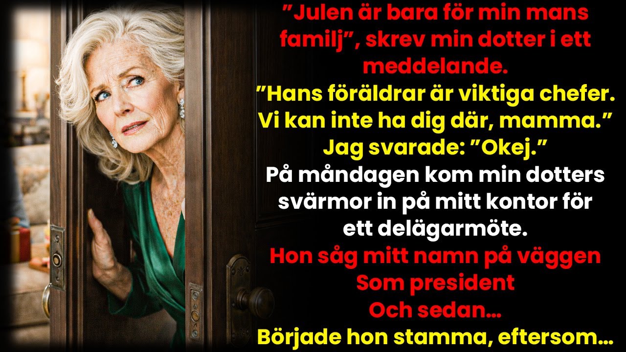 ”Kom Inte Till Julen” – Skrev Min Dotter. ”Min Mans Föräldrar Är Eliten”…
