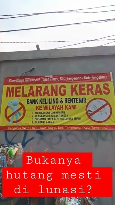 duh gusti bank emok / bank keliling  dilarang masuk kampung