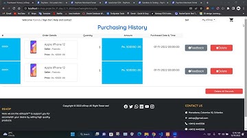 Video 33 :- Design a responsive purchase history page using HTML, CSS, JavaScript and Bootstrap.