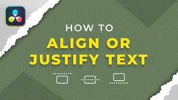 How to align or justify text in Davinci Resolve