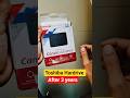 Toshiba Hardrive Review after 3 years.
