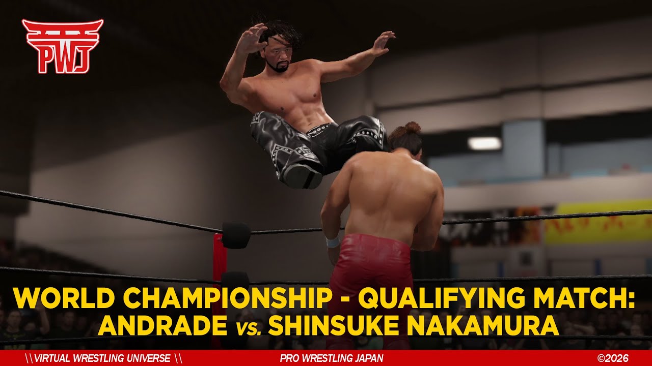 ANDRADE vs. SHINSUKE NAKAMURA | PWJ World Championship - Qualifying Match