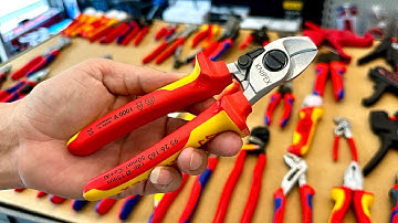 Kéo cắt cáp điện Knipex 95 26 165, kềm cắt cáp nhôm đồng Cu-Al đến Ø15mm - Made in Germany