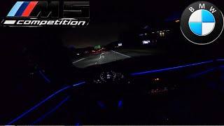 POV NIGHT DRIVE 2023 BMW M5 COMP! RACING, REVS,BURBLES!