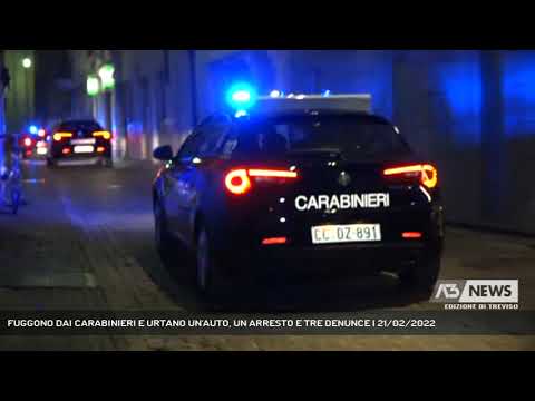 FUGGONO DAI CARABINIERI E URTANO UN'AUTO, UN ARRESTO E TRE DENUNCE | 21/02/2022