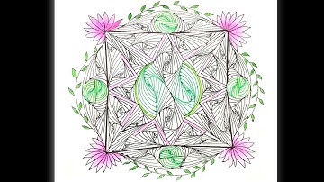 How to draw a Complex Zentangle Paradox / Zentangle Pattern for Beginners