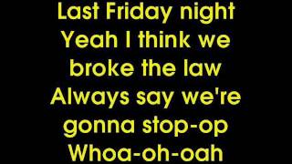 Download Lagu Last Friday Night (T.G.I.F) Glee - Lyrics on screen MP3