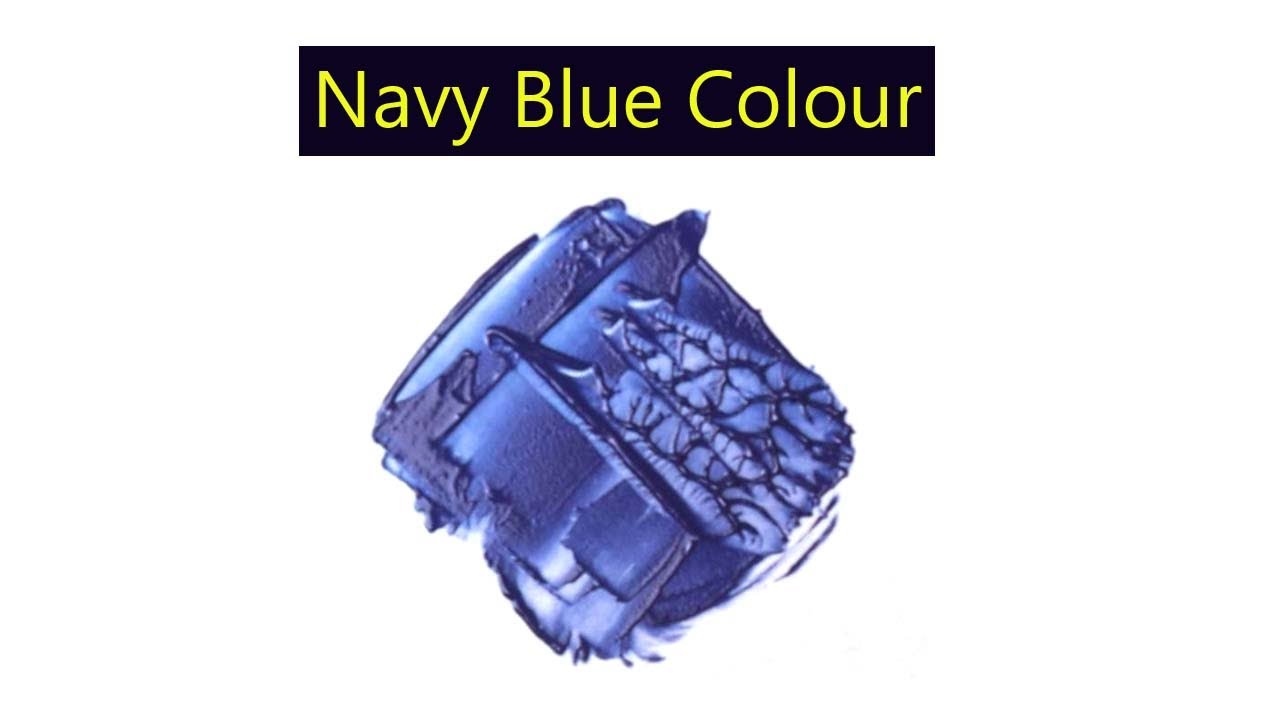 How To Make Navy Blue Colour - Learn Colour Mixing Step By Step