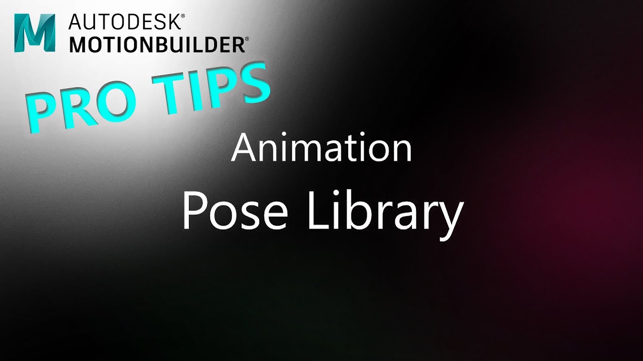 MotionBuilder ProTips - Animation - Pose Library - YouTube