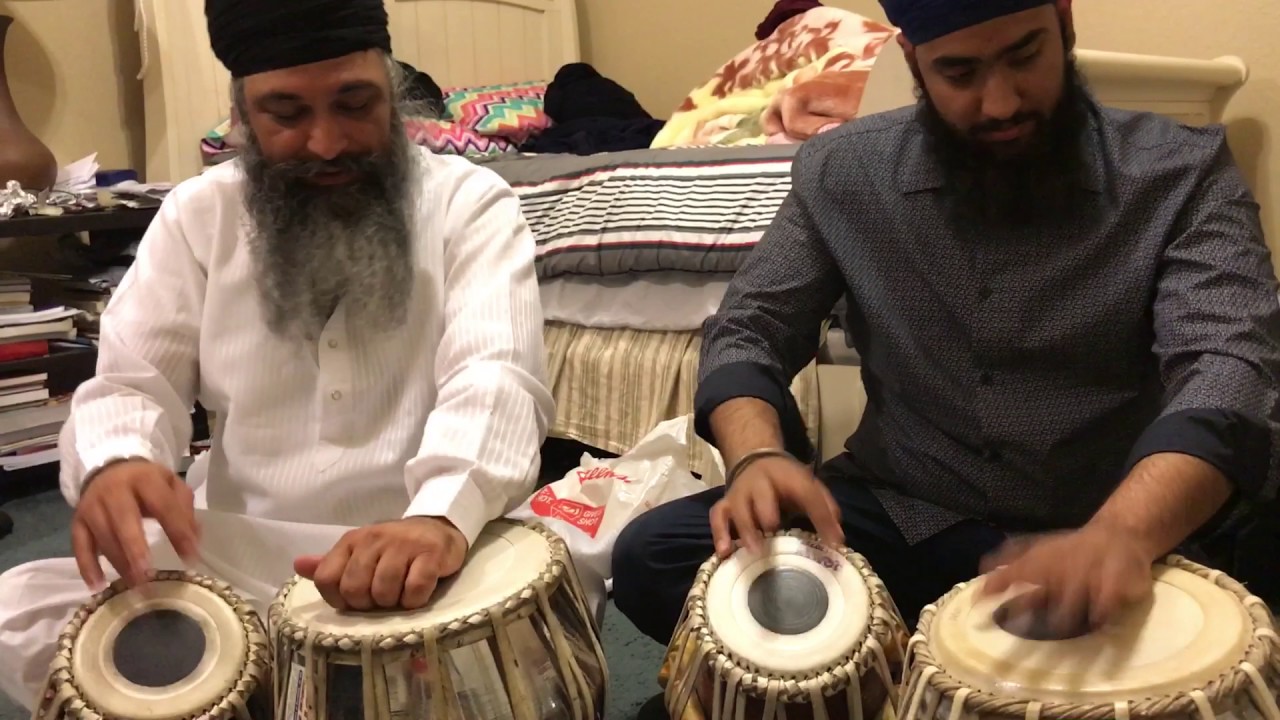 Teentaal tukra 1 advanced tabla lesson ustad bhai sarbjit singh ladi YouTube