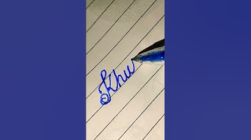 Khushi in cursive writing #goodhandwriting #shorts #diy #cursive